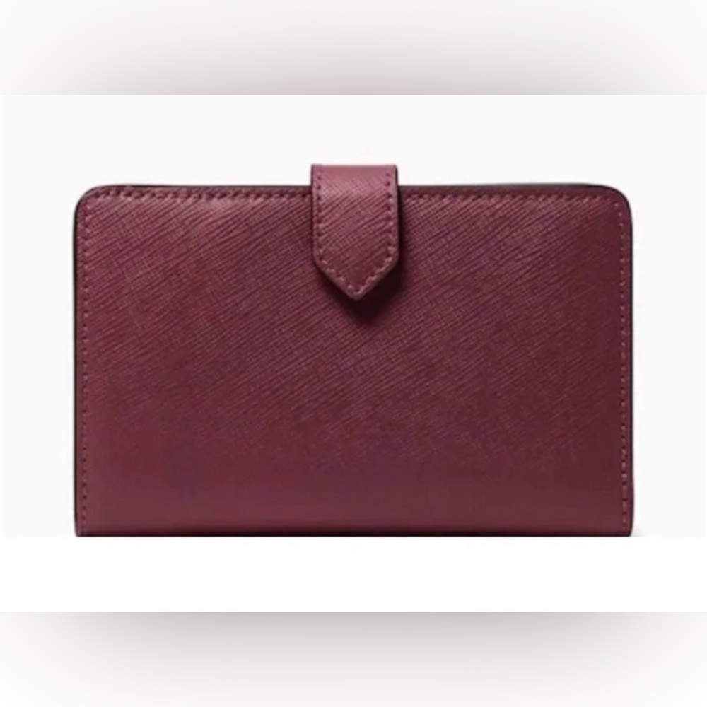 NWT Kate Spade Staci Medium Compartment Bifold Saffiano Leather Wallet - Picture 3 of 5